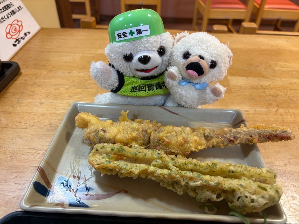 うどん屋さんと見せかけて、サラダを食べたよ❗️