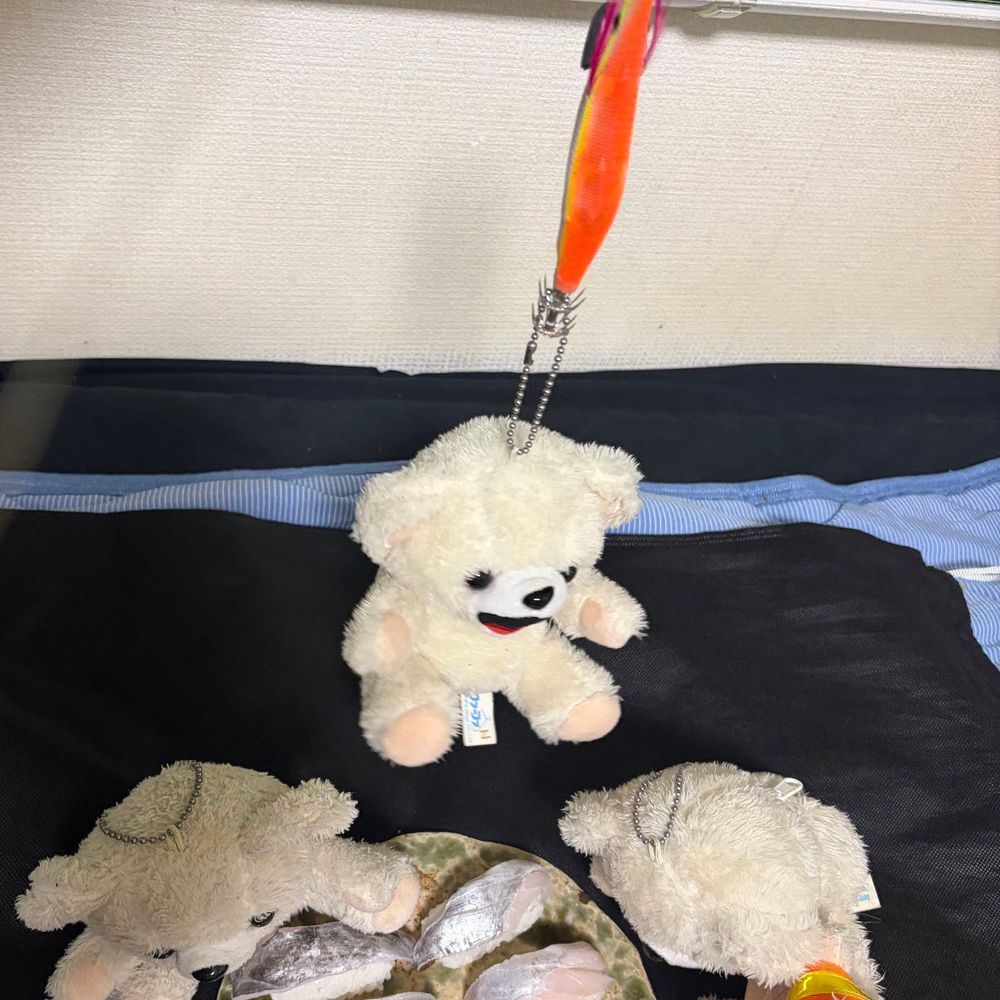 【本質追求】寿司に気を取られている間に、たまたま隣にいた釣り人にエギで釣りあげられる❗️❗️❗️【これが危険のポイントだ】