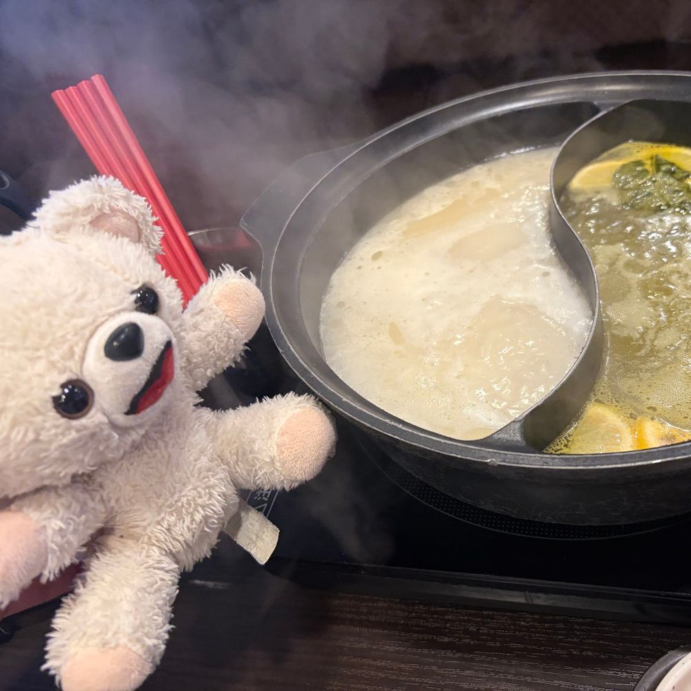 今日は現場ファーファと一緒にしゃぶ葉で、お昼から牛たんなんだ〜❗️❗️