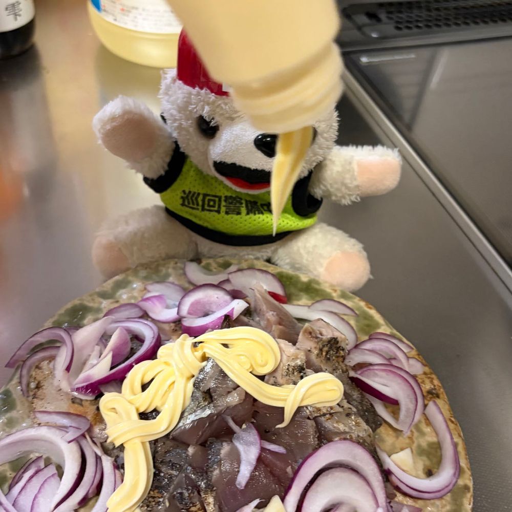 カツオにはマヨネーズをかけたら、美味しいヨシ❗️