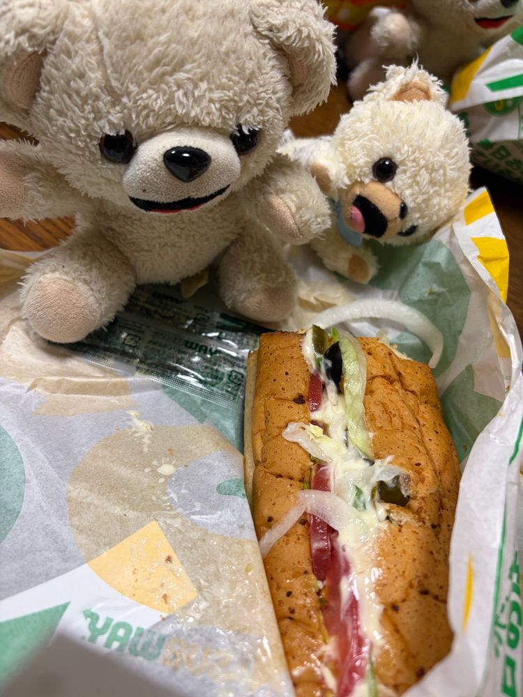 みなさんこんばんは、ぼくファーファ❗️❗️
今日は6月30日❗️京都ではこの日を夏越の大祓(なごしのおおはらえ)って言って、水無月っていうお菓子を食べて、夏を乗り切って半年間溜まった穢れを落とし…残り半年を無病息災で過ごせるように祈願する神事があるんだ❗️❗️

ちなみにぼくたちの暮らすコットンランドでは、毎年6月30日はサブウェイのフットロング(デカいやつ)を食べて、残り半年は「めっちゃ足が長くなりますように(フットロングだけに)」って祈る風習があるんだ❗️❗️
野菜増量、ハラペーニョも増量して、夏の暑さを吹き飛ばすんだ❗️❗️❗️