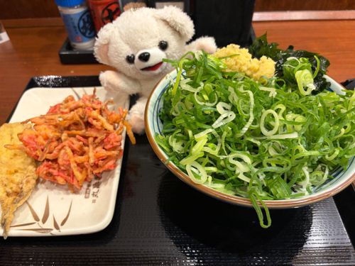 ねぎをのせて…