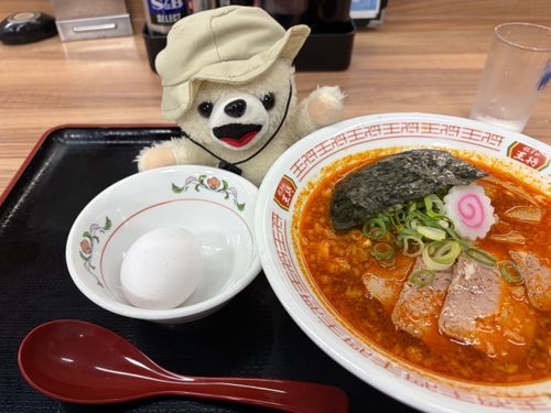 これが…王将の…❗️❗️
夏なんだーーーー❗️❗️❗️❗️❗️❗️
スープが赤いんだーー❗️❗️

(今日は生卵が付いてたんだー❗️)