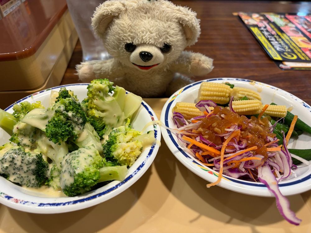 ステーキガストだーー❗️❗️🥩
お肉もお野菜もいっぱい食べたよ❗️
