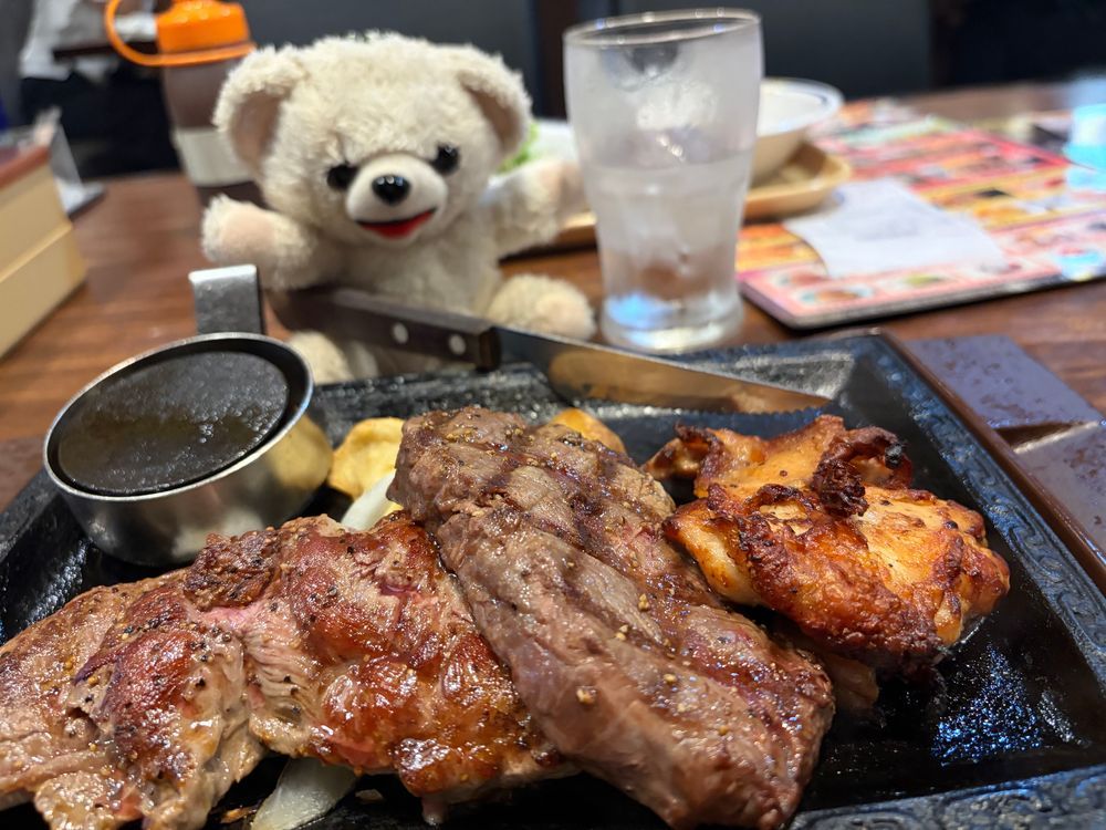 ステーキガストだーー❗️❗️🥩
お肉もお野菜もいっぱい食べたよ❗️