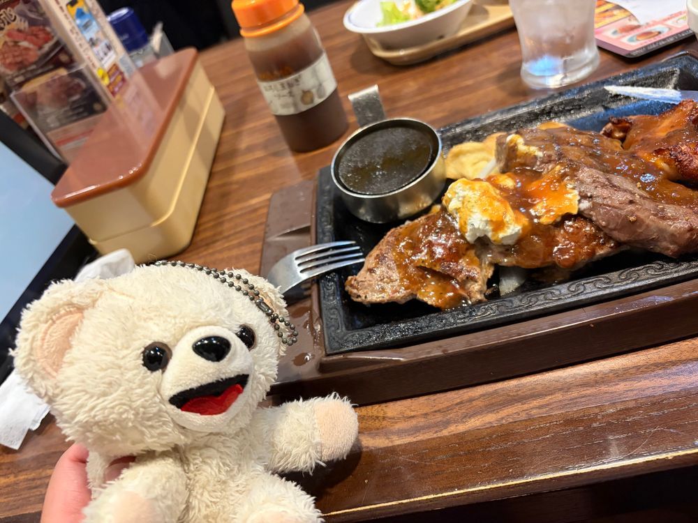 ステーキガストだーー❗️❗️🥩
お肉もお野菜もいっぱい食べたよ❗️