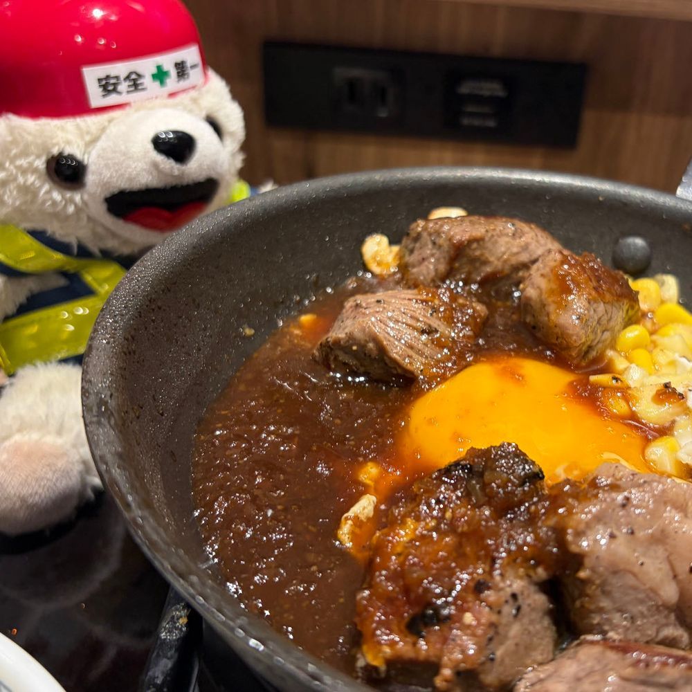 ヨシ❗️のや❗️ヨシ❗️
アチアチの鉄板で火傷しないように注意ヨシ❗️
