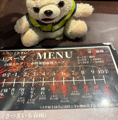 今日のランチも麻辣湯ヨシ❗️
辛さを「魔王」にしてみたヨシ❗️
でも全然辛くなくてヨクナシ❗️
トッピング高すぎてヨクナシのナシナシ❗️❗️