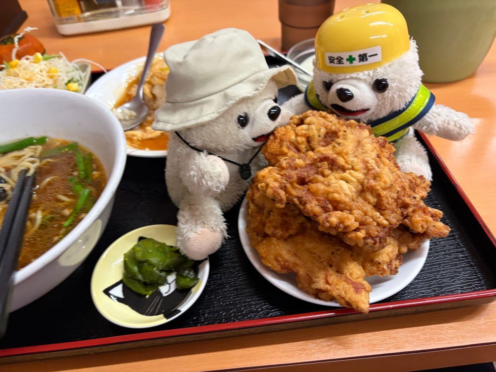 最後に来たからあげがデカすぎヨシ❗️
ヨシヨシのヨシだけど、デカすぎてヨクナシ❗️
デカヨシナシ❗️お腹いっぱいヨシ❗️
デブヨシ❗️
