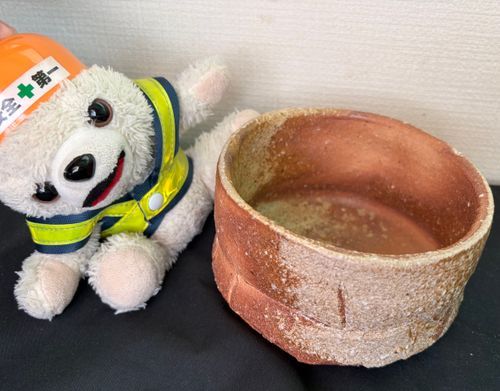 陶器市で茶碗を買ってもらった現ファ
(ヨシヨシ言いながら確認している)
