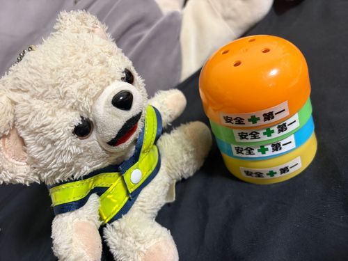 今日はどのヘルメットにしようかな