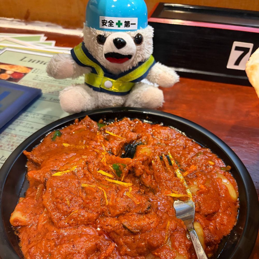 めちゃうまマトンチョップマサラとナン、ヨシ❗️
