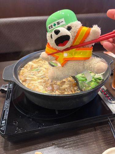 【良くない例】しゃぶ葉では、お肉と間違えてぼくをお鍋に入れないように注意ヨシ❗️❗️