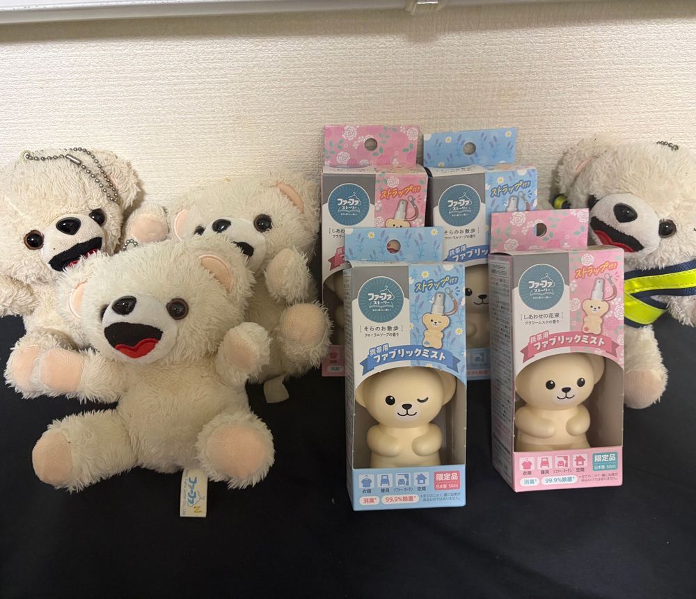ファーファの新商品❗️
ぼくの携帯ボトルのファブリックミストが発売中だよ❗️❗️