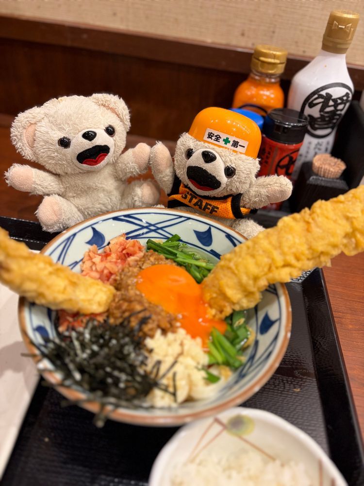 現ファとうどん食べに来たよ❗️
まずご飯を入れます