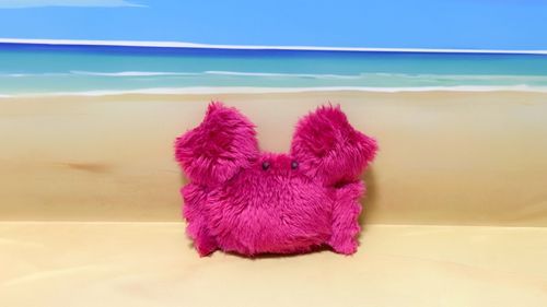 カニのぬいぐるみを作りました。