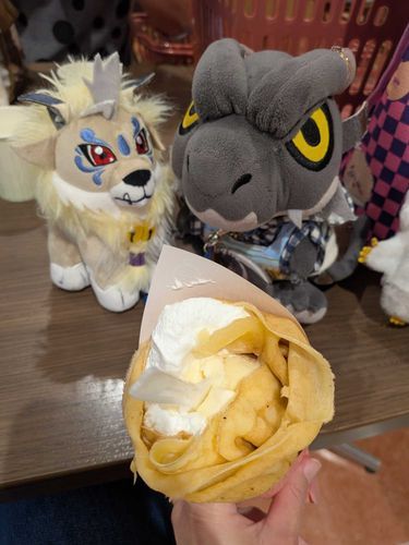 食後のデザートは、アイスアップルシナモンクレープだぜ😋💕