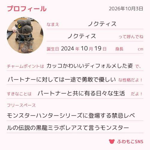 プロフィールの文書一部書き直して再度上げ直しだぜ。