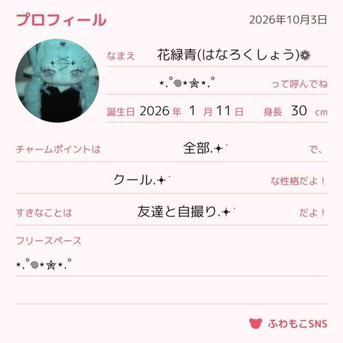 よろしくね·͜· ꕤ︎︎✦︎︎︎.