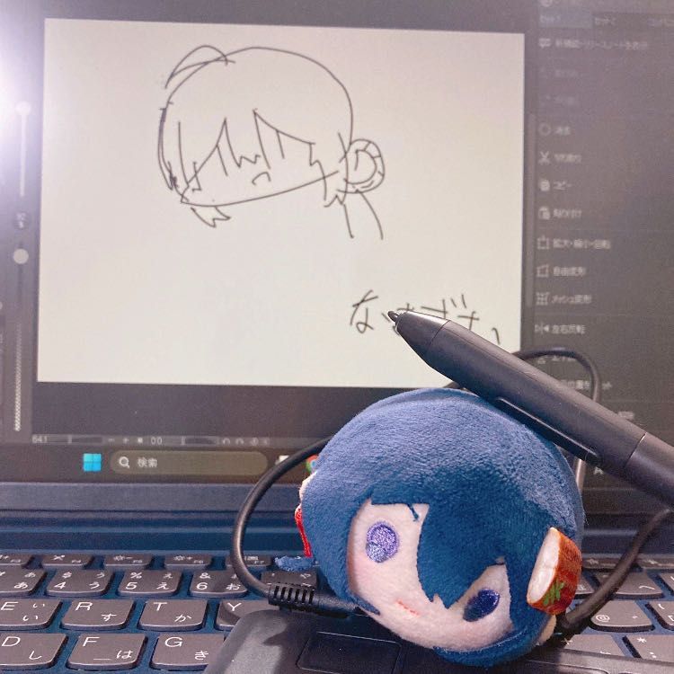 えのかけないあるじがいたたぶをかったんですって。これでえのれんしゅうをがんばるってはなしてるけど、ほんとうにつづくんですかね？
あるじのことだから、せっかくかったのにもてあましそうなよかん……(にまいめはあるじのいもうとさく)
