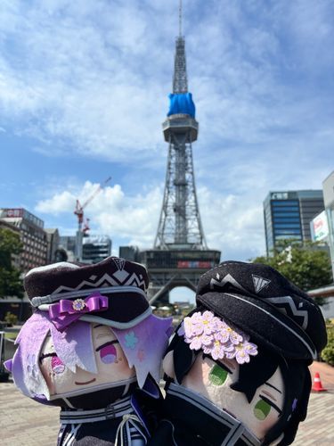 麿ぱく「主！テレビ塔だよ！天気いいね。」