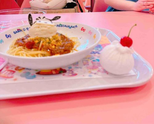 ポチャッコのパスタおいしそう