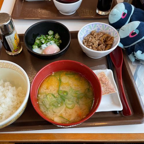 すきすきあさごはん

コトコトスープさんと おさんぽあさごはん！☀️
きょうは なんと、 おみそしるを とんじるに へんこうしてみたよ！
おいもが はいっていて やさしい おあじ だった……☺️