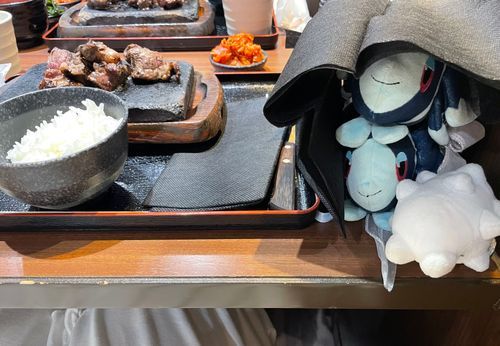 映画にも肉にも米にも感動する

ばんごはんは かんどうのにくとこめ さんだよ！🍖
ときどき くるんだけど ふしぎな おなまえの おみせだよね🧐

おいしい おにくが あるのは もちろん、
ここの とりほうだいの きむちはね…
そんなに からくなくて たべやすいんだ
おつけものとして ぱりぱり たべたくなる おいしい きむちなんだよ
どこの きむち なんだろう… しりたいよ…🤔