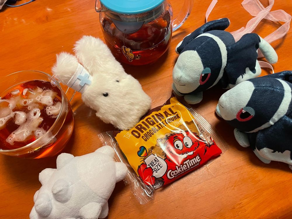 うさナース Loves you yeah!
きょう おうちに かえって きたら…
なんと! あの おにんぎょうむらの、 てんてこまーと てんごくてん さんから…
ついに あの うさなーすくろーんちゃんが やってきたんだ!!🐇
すごい! ぼく ゆうめいじんに あっちゃったみたいな きぶん!
いっしょに おちゃかいだよ!
きょうの おちゃは、 にっとうこうちゃさんの あっぷるてぃー🍎
こおりを いれたら うすまっちゃうのかな って おもったから、 ちょっとだけ こいめに にたして… それから あいすで のんだよ!
いつもより いいかおりが かおって、 おちゃの ふうみも よくわかって… いままでで いちばん おいしく いれられたかも!
きょうの おかしは、 くっきーたいむさんの ちょこれーとちゃんくくっきー🍪
すごい おいしい
でも ぼく はらじゅくに あった くっきーたいむさんが へいてん してたの しらなくて いま すごく しょっくだよ
たちなおれない
うさなーすくろーんちゃん うつぼのちゅうしゃ して おねがい