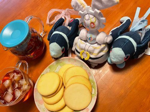 ティータイムだよ(・ⅹ・）

きょうの おちゃは、 てぃーあーすさんの はちみつこうちゃ！
おちゃの ちょうどいい しぶみと はちみつの あまい こくが きょうぞんしてる すごい こうちゃ！
はちみつの こうちゃって めるへんな ふんいきで… いいよね

きょうの おかしは… OKさんの おりじなるさくさくくっきー🍪
おやすくて おいしいものが たくさん うっている あの すーぱーの OKさんから、 てんぽで やきあげてる おりじなるの くっきーが とうじょう…！
さくさく とは いうけど、 これは… すごく さっくさく！
ほろっと くちの なかで ほどけるみたいな、 うすすぎず あつすぎない さいずかんの ばたーくっきー！
きいろい！🟡 この くっきー… みっふぃーちゃんの あにめに よく でてくる あの きいろくて まるい… ちいさな おつきさまみたいな くっきーかも！ 🌝
