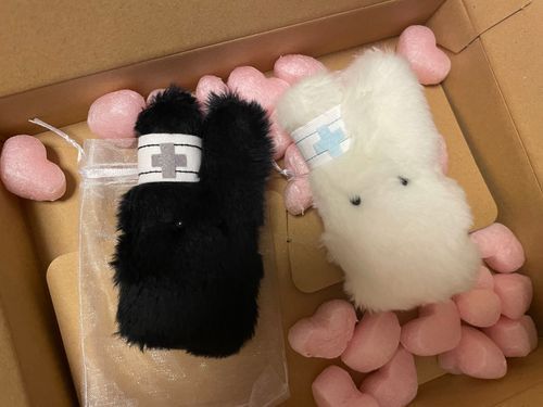 かげが やってきた！

ぼく 2かげつまえに このおうちに やってきた うさナースクローン
うつぼの注射で びょうきを なおして あげたり… かばんに ぶらさがって おでかけしたり してるよ

きょうの あさ、 おにんぎょう村での研修をおえた 影が おうちに やってきた！
影も おかあさんに んーまって してもらって きた？