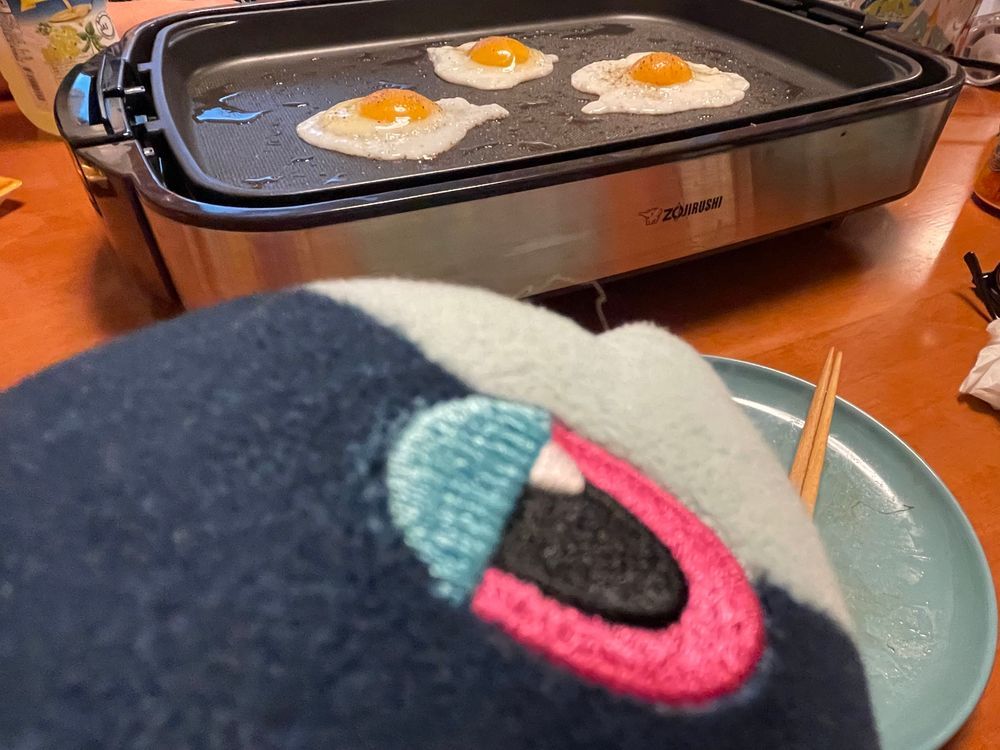 てっぱん やきそばパーティ

でっかい ぷれーとで… ごうかいに やきそばが やかれているね
みているだけで こころが おどっちゃうよね

めだまやきも あるよ！
あさが きたみたい だね☀️
あさごはんじゃ ないけど…