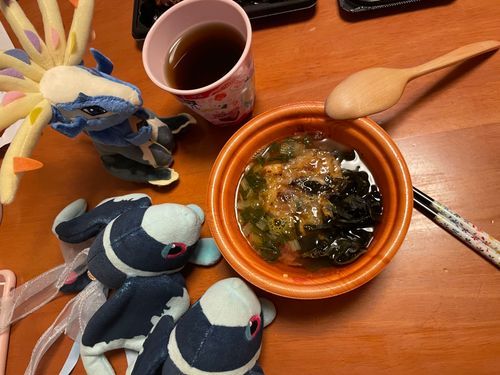 いつもの おちゃづけ

おそめの おひる… ちょっと いっぱいよりの ぼくたちの おなかには、 やきおにぎりの うめちゃづけ が ちょうどいい！