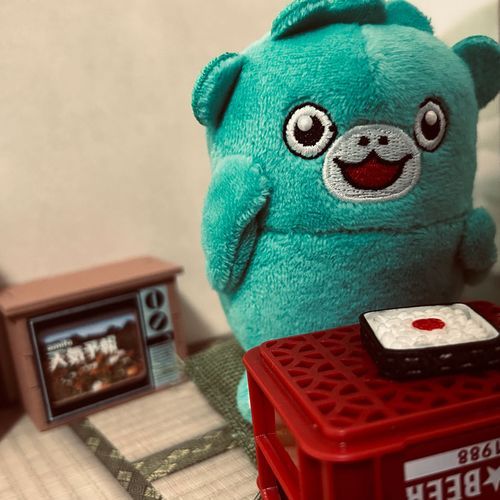 おそめの、ちゅうしょく。
あめ、きをつけて。