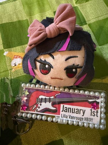 誕生日キーホルダー作ったよ٩(•౪•٩)三