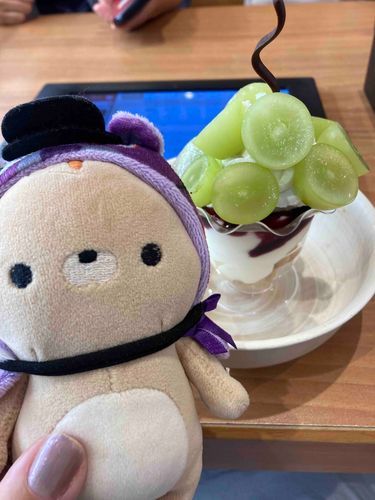 くら寿司の本格的なパフェを食べました。ママさんはやっぱりお寿司よりも御スイーツがいいと言っています👌