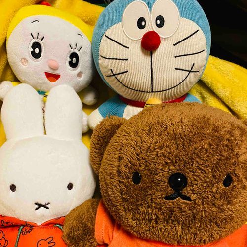 「ドラえもんとドラミちゃん」、「ミッフィーとボリス」で二つコンビできた🙌