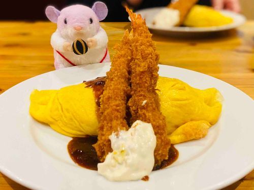 エビフライオムライス！でちゅ🍤🐣