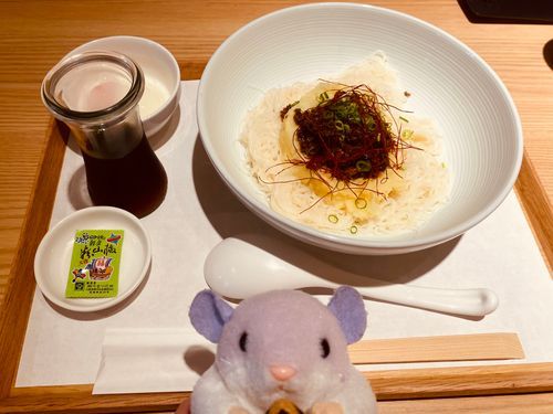 三輪素麺で牛肉素麺！でちゅ🐂🥩