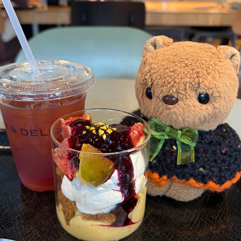 きょは かいぬしの びょういん つきそい して おひるは ちーずとーすと🧀
おみせの めにゅ から ぴざとーすとが なくなちゃて さみしけど ちーずとーすとも おいしかったよ🎶

2まいめは ちょとまえの おしゃしん📸
いちじくと きょほうの ぷりんを たべたんだよ～💖

あしたは りすの おうちのほう まなつび なるかも しれないんだって☀️
おでかけ よてい あるから あんまり あちあち なのは こまるよ～💦 
‪(՞ .  ̫ .՞)︎💕︎