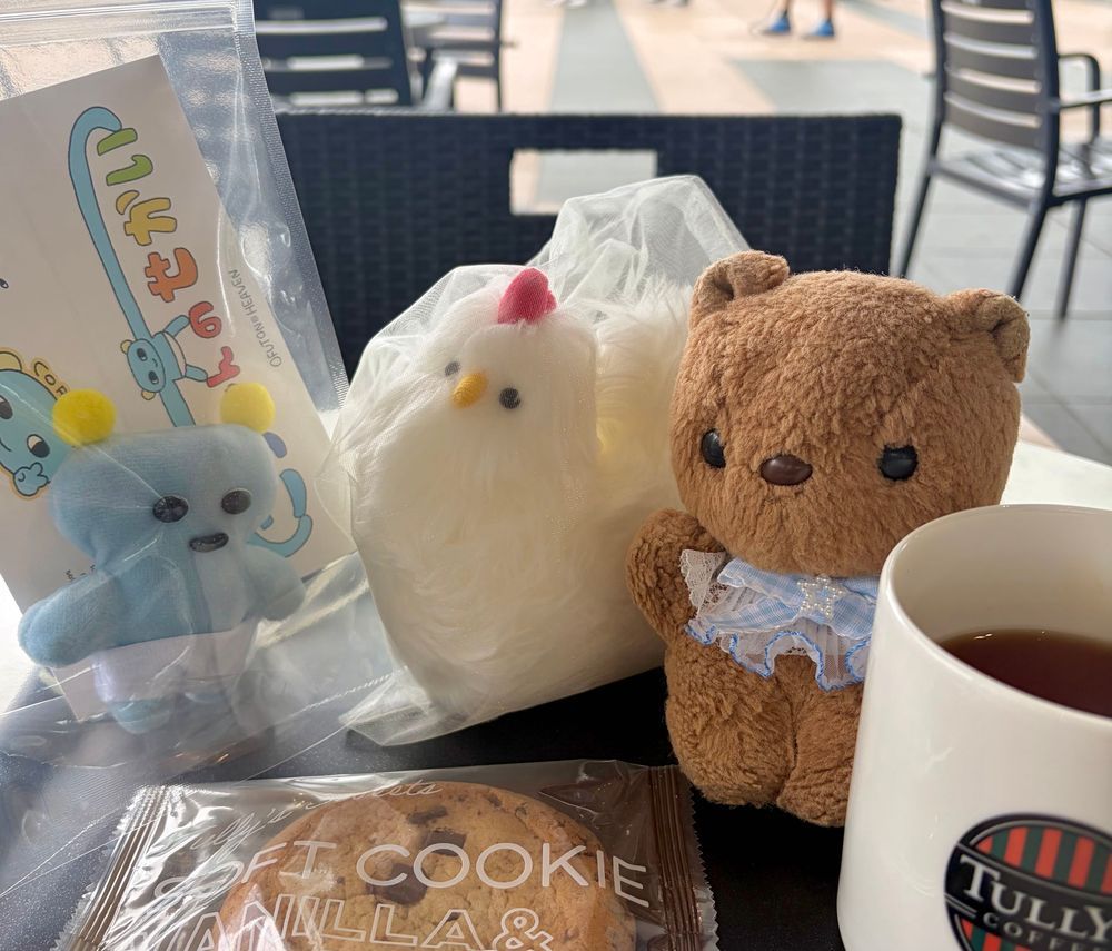 きょは ごぜんちゅ ちょとだけ でざふぇす いったよ～🌟
あたらし おともだちの にわとりさんと ころちゃんと いっしょに おうち かえったよ💖
りすも およふく かってもらったの🎶

ふわもこえすえぬえすの おみせの ふぉとすぽとで おしゃしん とれなくて とっても ざんねん💦

あさは さむかったけど いろんな おみせやさん みてたら たのしくて ぽかぽか したよ～💖
‪(՞ .  ̫ .՞)︎💕︎