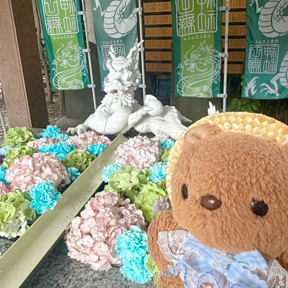 ことしも たなしじんじゃの てるてるとんねる いってきたよ～💖
おしゃしん いぱい とったから また あした とうこう するね📸

きょは とっても むしむし あつかったけど てるてるぼうずさんたちに あえて うれしく なちゃた🎶
‪(՞ .  ̫ .՞)︎💕︎