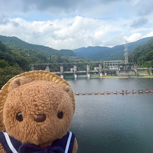 さがみこに いって ちかくの さがみだむも みてきたよ～🎶
さがみだむは こうじちゅで あんまり ちかくで おしゃしん とれなかったけど ぶもちゃんの とうこうで あこがれてた だむ ほんもの みられて うれしかったあ💖
いきと かえりの みちから しろやまだむも みえたよ✨️

あしたも ちょとだけ さがみこの おしゃしん とうこう するね📸
‪(՞ .  ̫ .՞)︎💕︎