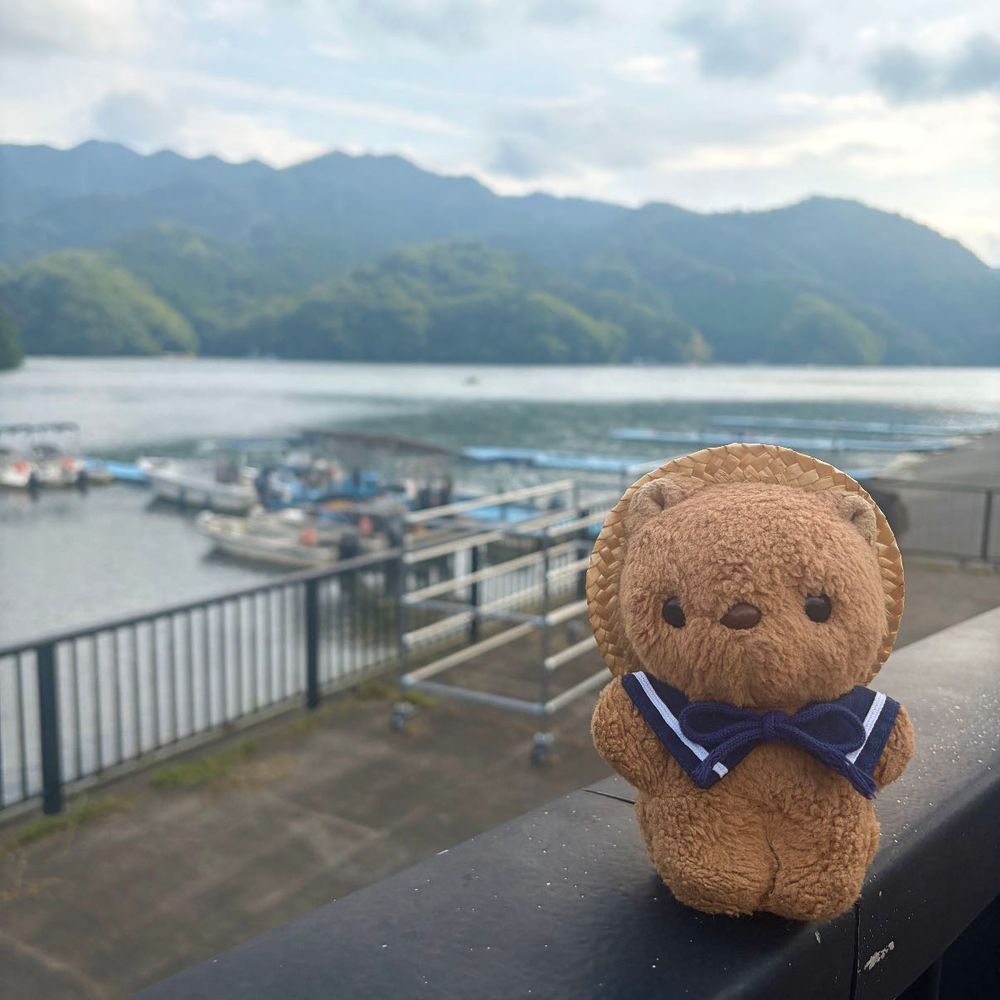 さがみこに いって ちかくの さがみだむも みてきたよ～🎶
さがみだむは こうじちゅで あんまり ちかくで おしゃしん とれなかったけど ぶもちゃんの とうこうで あこがれてた だむ ほんもの みられて うれしかったあ💖
いきと かえりの みちから しろやまだむも みえたよ✨️

あしたも ちょとだけ さがみこの おしゃしん とうこう するね📸
‪(՞ .  ̫ .՞)︎💕︎