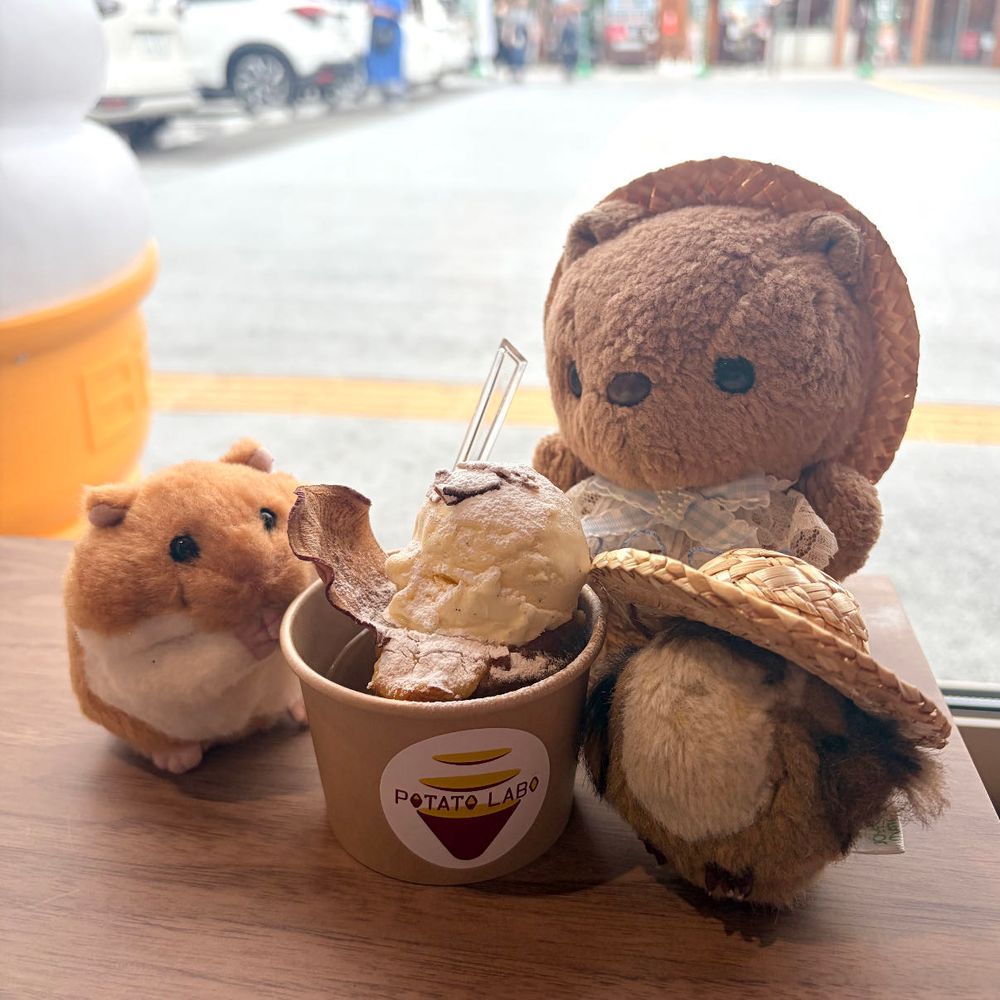 🐿みと おしゃしん 2🐿

かいぬしの よていが かわって りすたちは ほてるで おるすばんの じかんが おおかったけど おいしものは たべたよ～🤤✨️

1、2まいめ
ぴーしゃんが おしえてくれた こうぶんてらすに ある おみせで いばらきけんの おいしものを つかった おりょうり🍽️

3まいめ
これも こうぶんてらすの おいもすいーつの おみせ🍠✨️
おいもの ぶりゅれを たべたよ～💖

あしたも おいし おやつの おしゃしん とうこう するね🎶
‪(՞ .  ̫ .՞)︎💕︎