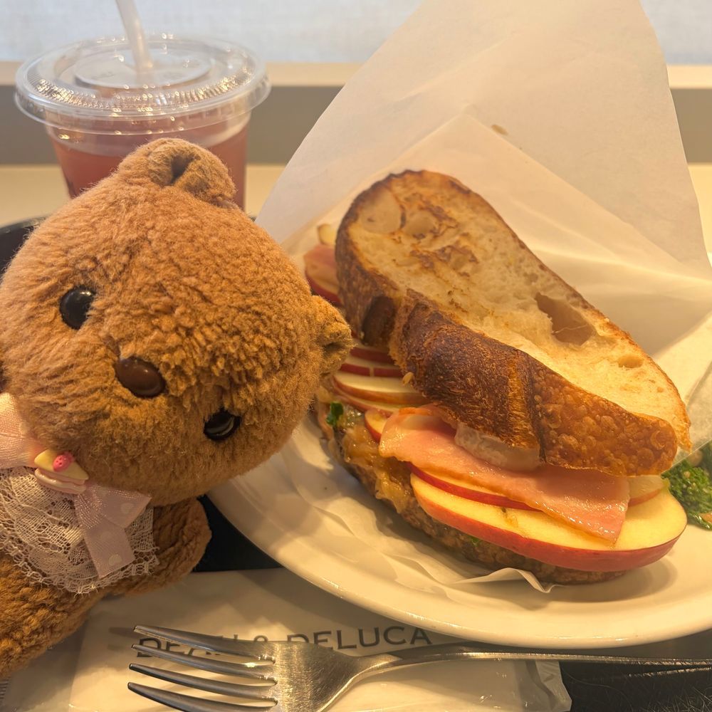 きょは あめ ふらなかったから ごぜんちゅ おさんぽして ごごは おかいもの🛍

なんだか かわった かたちの まっかな おはなが さいてる？と おもって ちかづいて みたら とうがらし だったの🌶🤭
おとなりには たますだれの おはなも さいてたよ～💖

おひるは かまんべーると りんごと べーこんの さんどいっち🎶
ぼりゅむが  すごくて びっくり しちゃた👀
‪(՞ .  ̫ .՞)︎💕︎