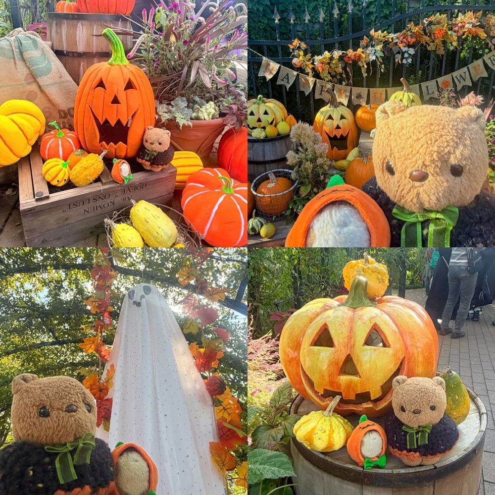 はっぴはろうぃん🎃👻🦇🕸

みんな おかし たべたかなあ🎶
りすは だいすきな はろうぃんを ぜんりょくで たのしんで きたよ～😈✨️

1まいめ 2まいめ
よこはま いんぐりっしゅがーでんで とった おしゃしん📸✨️
にんげんさんが とっても おおくて ほんとに おまつり みたい だったよ～✨️

3まいめ
きょねん たべて と～っても おいしかった はろうぃんぱふぇ ことしも おねだり しちゃた🎶

4まいめ
おうちの みんなに おかしの おみやげ🍪🍬✨️
おしゃしんを ちゃっぴーさんに かわいく して もらったの💖
‪(՞ .  ̫ .՞)︎💕︎