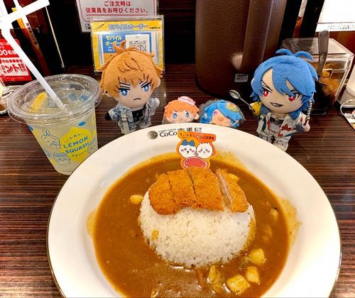 😸「カレーだっ！島カレーですって！🏝️🍛」

🐦「カレーはFridayだが…まぁいいだろう😌」

🐥😸😸「ヤッター！！🥄」