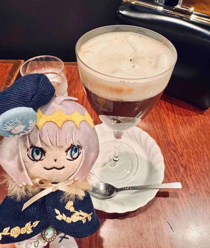 また別の喫茶店に来たよ！
心斎橋にある珈琲専科城戸さ。
マシュマロとチョコレートを使ったコーヒーを楽しんだよ。優しい甘さで飲みやすいね！