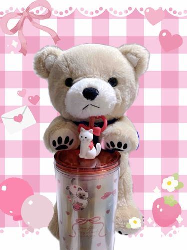 このタンブラー可愛くてお気に入りなの＞ᵕ＜🎵💕
早朝に買いに行ってもらったの🎶